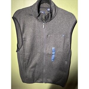 Chaps Men’s Fleece Sweater Vest (CHARCOAL GRAY XL)NWT